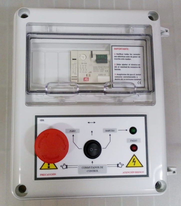Cuadro Eléctrico Protección Motor Trifásico 0.75 a 1 HP CSD-403 + Seta Cuadro Eléctrico Protección Motor Trifásico 0.75 a 1 HP CSD-403 + Seta